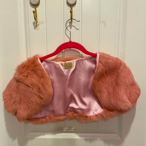 Fluffy Pink Shrug Jacket